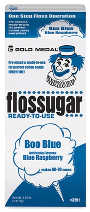 Cotton Candy Sugar Floss Boo Blue Blue Raspberry (Makes 60-70 servings)